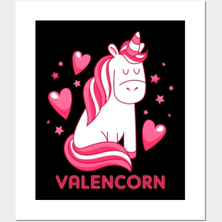 Valentine Unicorn Posters and Art